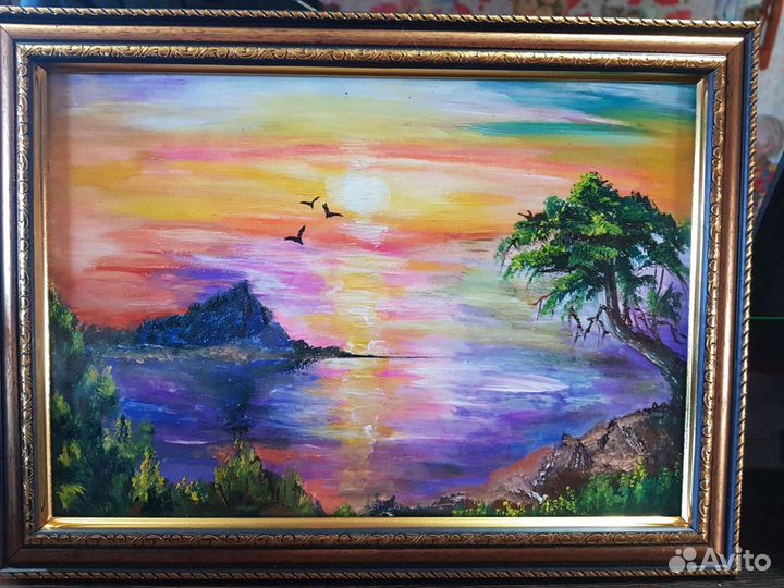 Картина маслом#природа#