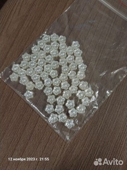 Цветок пришивной