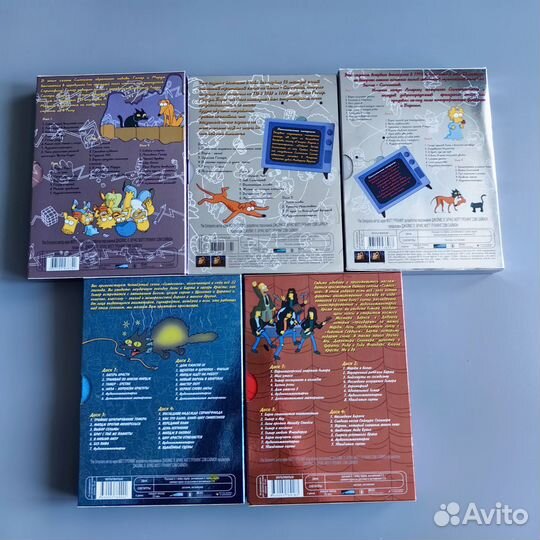 Симпсоны 5 сезонов, dvd лицензия