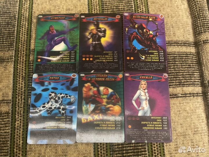 6 3д карточек человека паука с первых серий