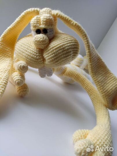 Мягкие игрушки вязанные заяц