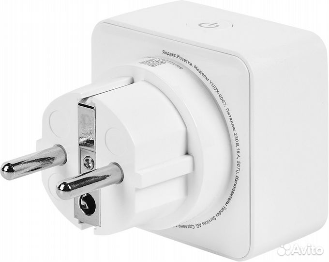 Умная розетка Яндекс yndx-0007B 16А Wi-Fi цвет бел