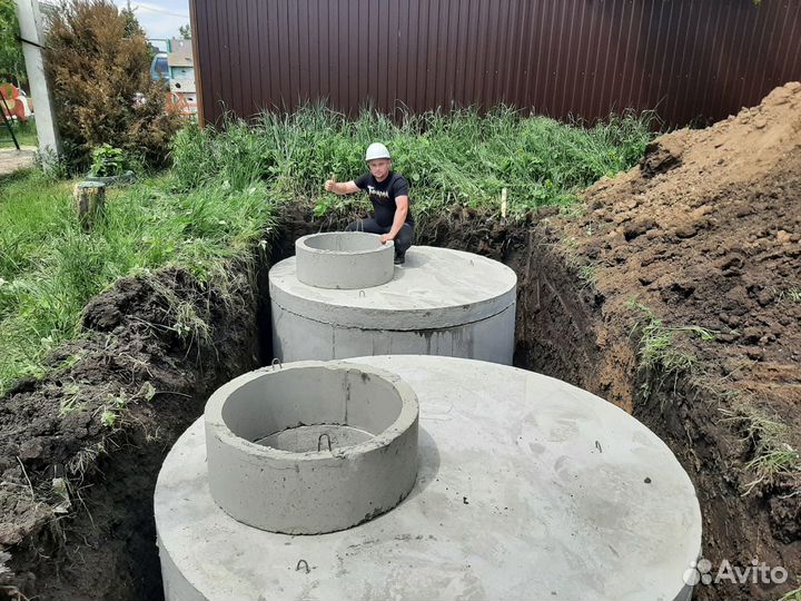 Септик под ключ из бетонных колец