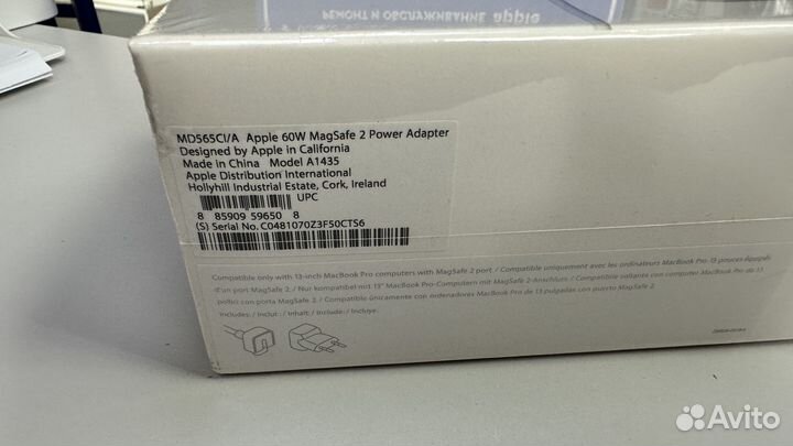 Зарядка MacBook MagSafe 2 Оригинал 60w Новый