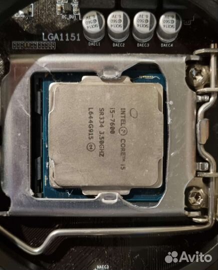 Процессор Intel core i5 7600