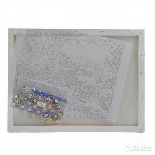 Картина по номерам 40x50 Красный стильный