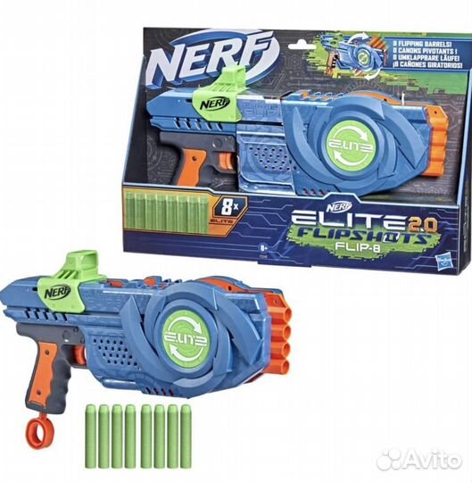 Nerf Elite 2.0 Flipshots Flip-8 новый