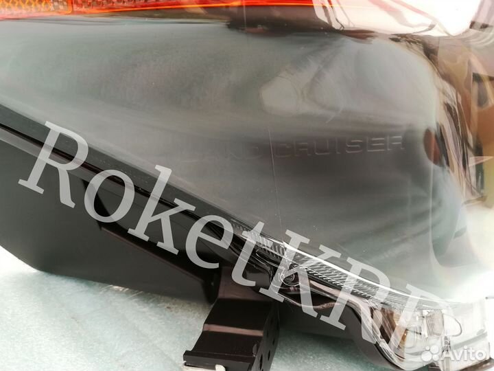 Фары toyota land cruiser 200 Черные 07-15