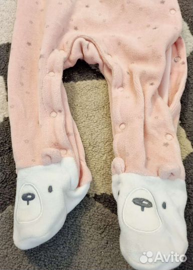 Комбинезон тёплый для девочки 3-6 мес