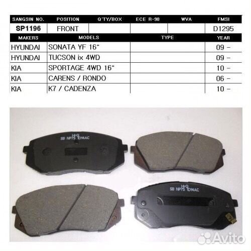 Тормозные колодки Хендай, Kia