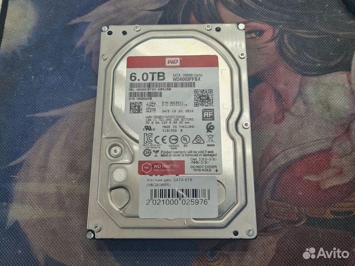 Жесткий диск 6тб wd6003ffbx
