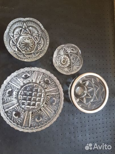 Хрустальные вазочки СССР