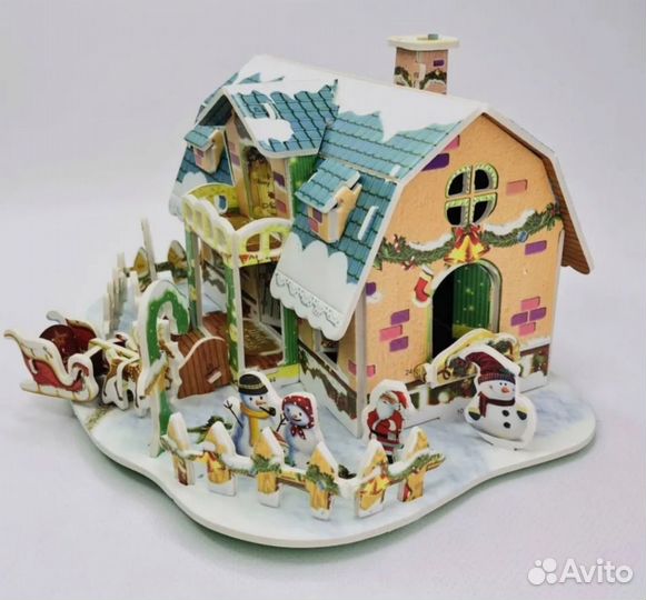 3d - пазл новогодний