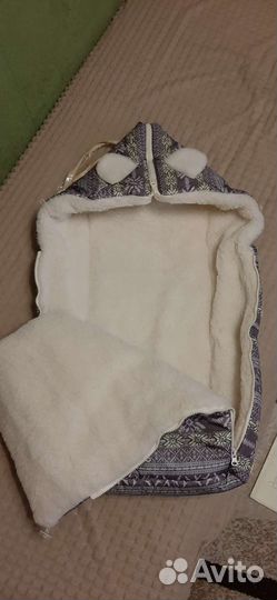 Зимний конверт в коляску