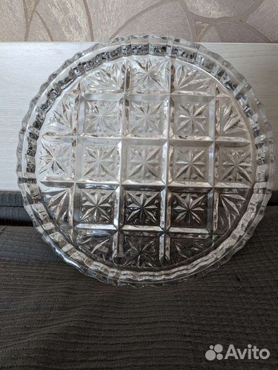 Блюдо хрустальное СССР