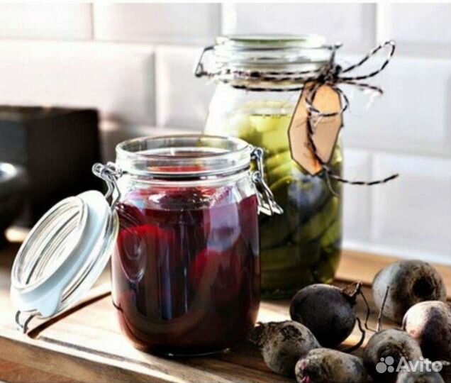 Korken коркен банка с крышкой 1 л