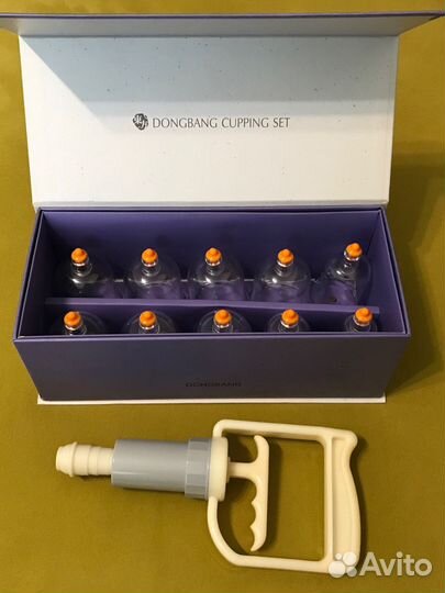Dongbang банки вакуумные массажные 10 шт с насосом