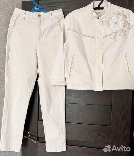 Джинсовый костюм. Р.46