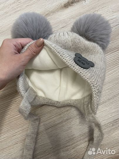 Шапка для малыша зимняя 42-44