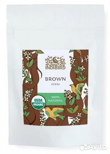 Хна коричневая натуральная Indibird 50 г