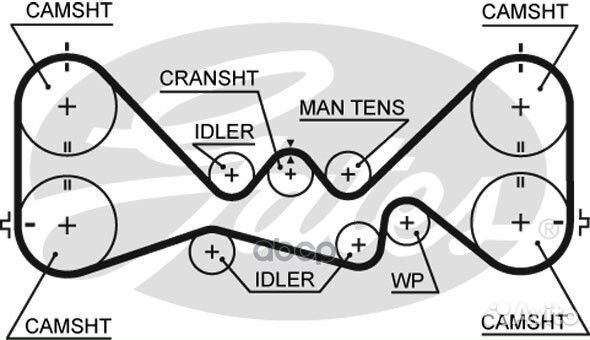 Ремень грм subaru EJ20-25 dohc 92- усиленный 53