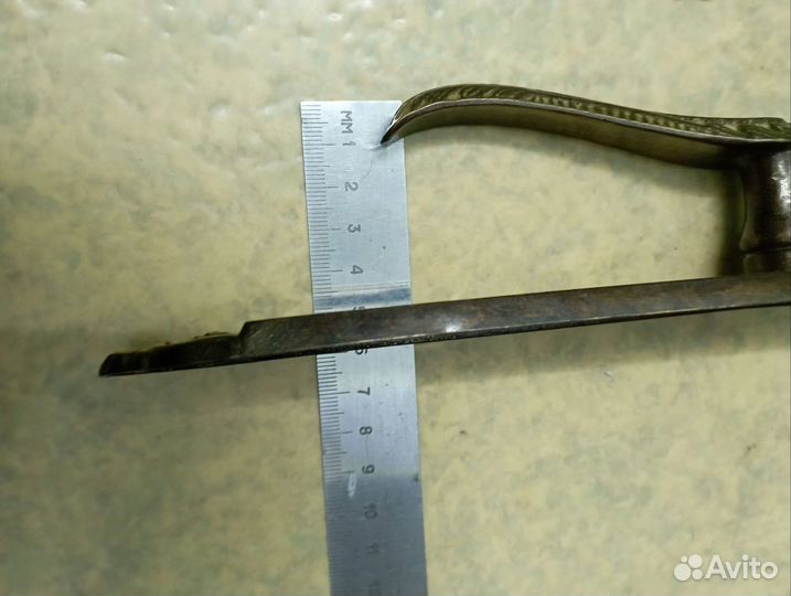 Дверные ручки на планке латунь, новые 2 штуки