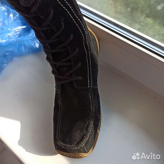 Сапоги натуральная замша 38