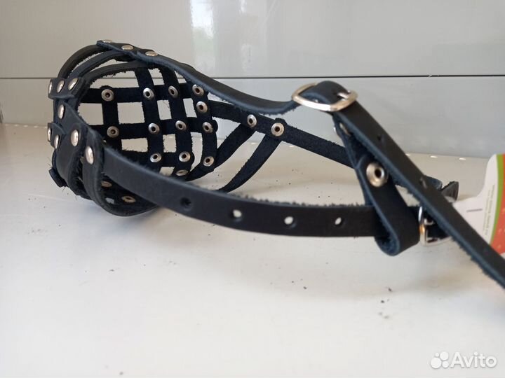 Намордник кожаный № 4, ротвейлер