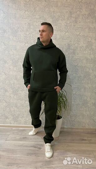 Спортивный костюм теплый на флисе мужской