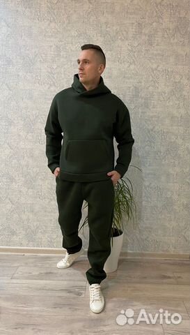 Спортивный костюм теплый на флисе мужской