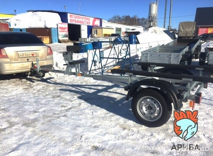 Автоприцеп лодочный мзса 81771С.012. Г/П 366 кг