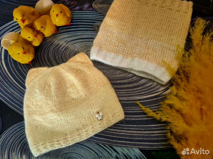 Шапка + снуд на 3 года