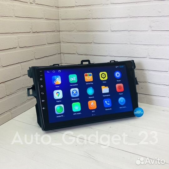 Магнитола 2 din android 9 дюймов Тойота Королла