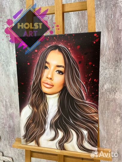 Портрет на холсте по фото