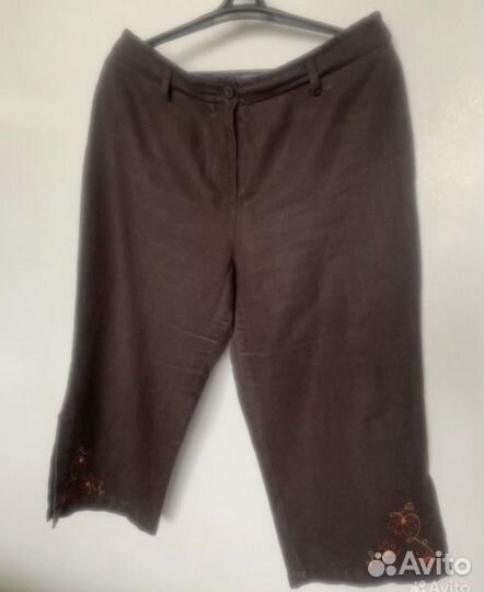 Льняные бриджи большого размера