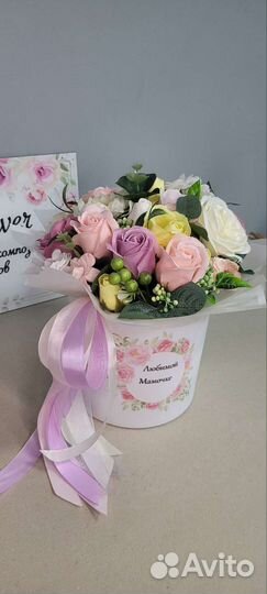 Мыльные цветы, розы, букеты из мыла, выпускной