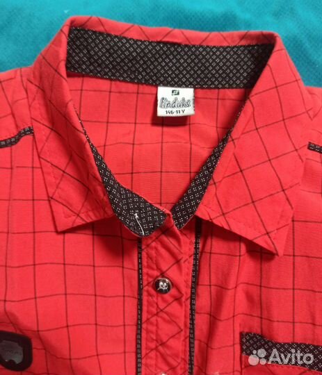 Рубашки с коротким рукавом 140-146