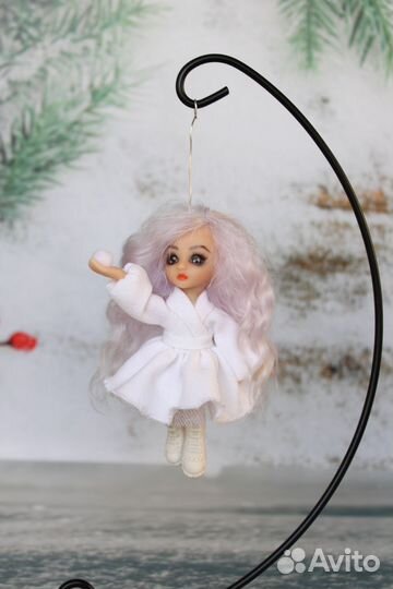 Ёлочная игрушка ручной работы Зима