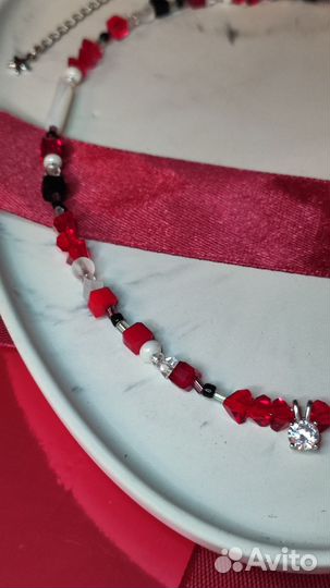 Бусы ручной работы колье украшение чокер