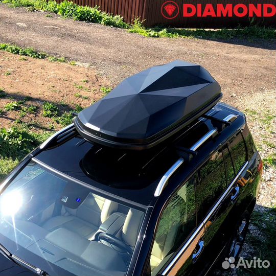 Автобокс багажник Diamond 440л двустороннее открыв