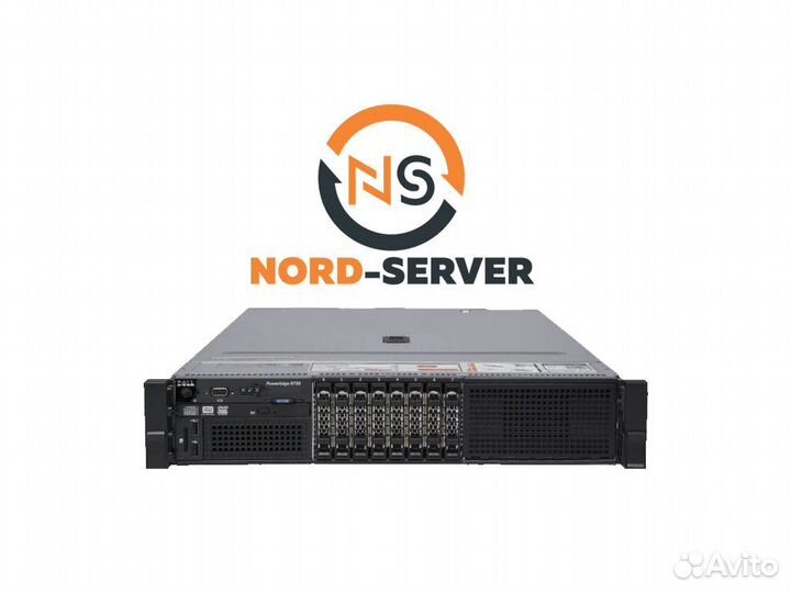Сервер dell R730 8SFF 2x E5-2680 v3 192GB