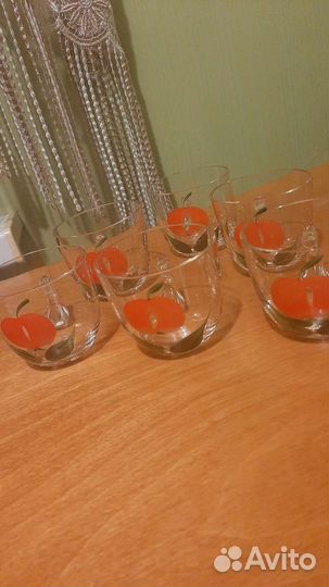 Чашки стекло СССР 6шт