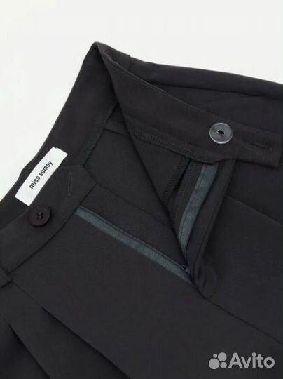 Брюки серые широкие 42