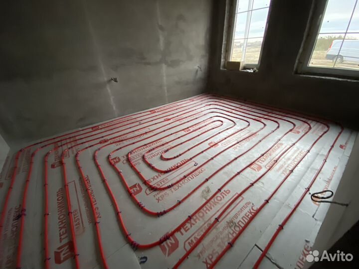 Монтаж укладка теплого пола и отопления