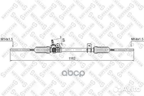 Рейка рулевая мех-ская 51853 renault Stellox RE102