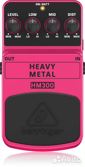 Педаль эффектов behringer HM300 Distortion