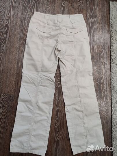 Брюки хлопок прямые hm женские