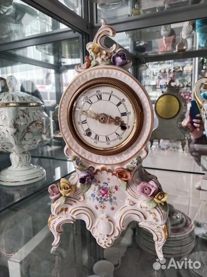 Каминные винтажные фарфоровые часы Kaiser