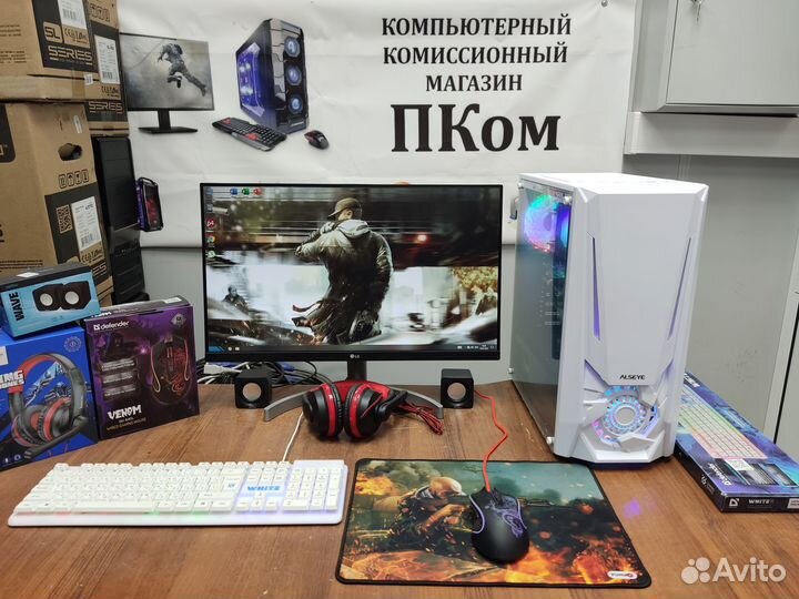 Игровой Пк i3-12100F, 16Гб, RTX 3050 8Гб, M2 SSD