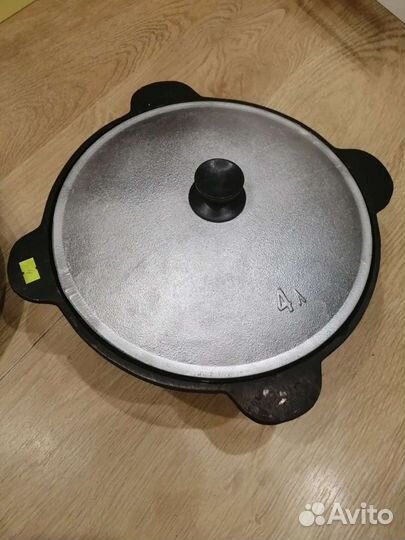 Казан чугунный 4л новый (оригинал)